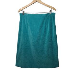 Leslie Fay Vintage 1980's Turquoise Skirt